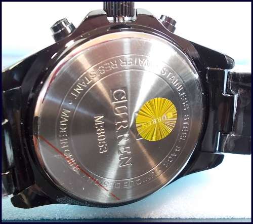 *** Curren 8053 HEAVY ALL STEEL MENS AUTO DATE ALL SILVER QUALITY WATCH