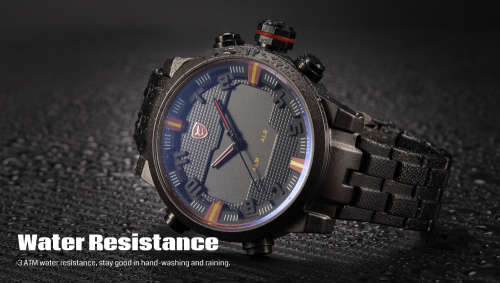 * $99.99 *SHARK*BIG HEAVY* -Luxury Men Digital LED Date Day Quartz Military Sport Wrist Watch