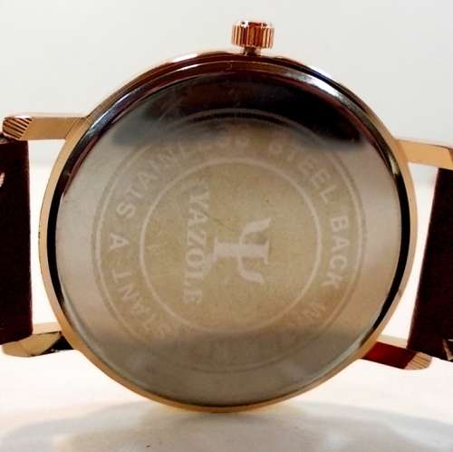 ***Ladies/Men Mode  Leather Stainless Steel Sports Quartz Wrist Watch Uhr