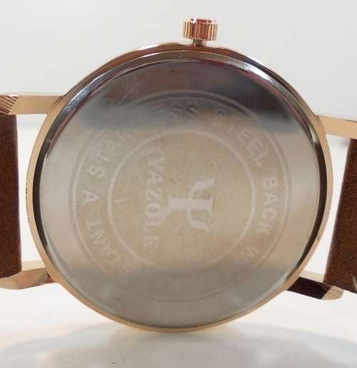 ***Ladies/Men Mode  Leather Stainless Steel Sports Quartz Wrist Watch Uhr