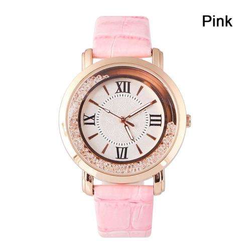 --***LADIES ** LOVELY CRYSTAL ENCRUSTED~ROSE GOLD  QUARTZ  Watch  -