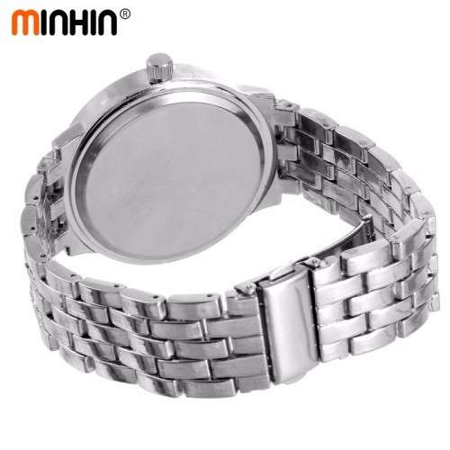 --********LADIES GENEVA* BIG DIAL* FULL BLING DESIGNER STYLE  STAINLESS STEEL QUARTZ WATCH**