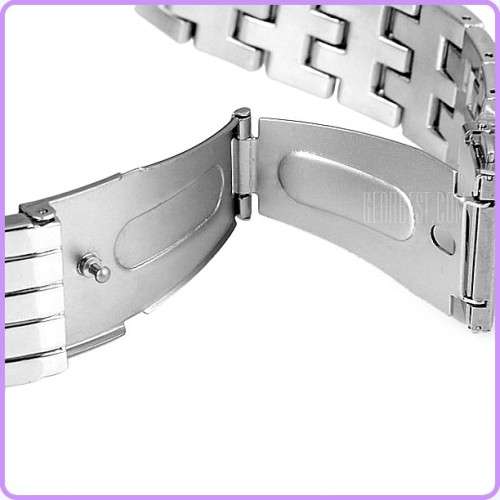 --********LADIES GENEVA* BIG DIAL*SILVER FULL BLING DESIGNER STYLE  STAINLESS STEEL QUARTZ WATCH**