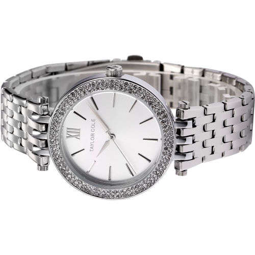 From UK** Magnifisant* Taylor Cole Lady Georgeos Steel Band Bracelet Luxury Watch*