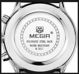 Megir 2011 - Chronograph Watch * 6 HANDS* (3 OPTIONS)