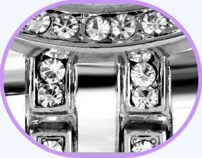 FREE COURIER--**LADIES GENEVA FULL BLING SILVER DESIGNER STYLE  STAINLESS STEEL QUARTZ WATCH**