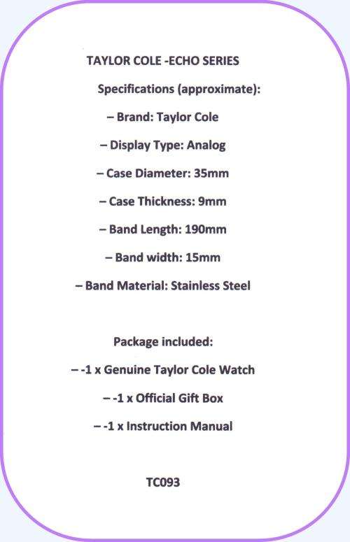 From UK** Magnifisant* Taylor Cole-**Any Occasion Ladies Dress Watch**Very Special*