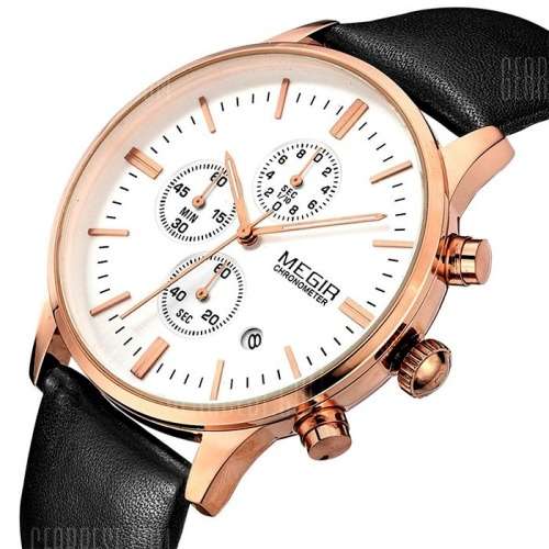 Megir 2011 - Chronograph Watch * 6 HANDS* (3 OPTIONS)