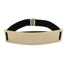 LADIES--***THE WOW!!! FACTOR~  METAL PLATE TRENDY DECORATION HIP BLACK  WAIST  BELT* + MORE !!