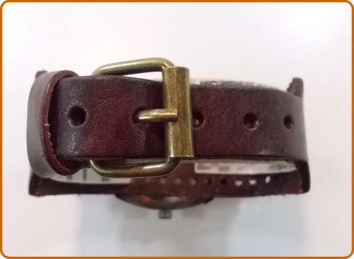 -**LADIES BROWN ** BIG DIAL BRONZED ANTIQUED WATCH*