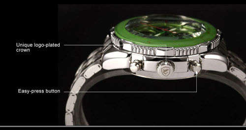 $45.00* Official SHARK Green New Quartz Army Mens Sport Wrist Watch*