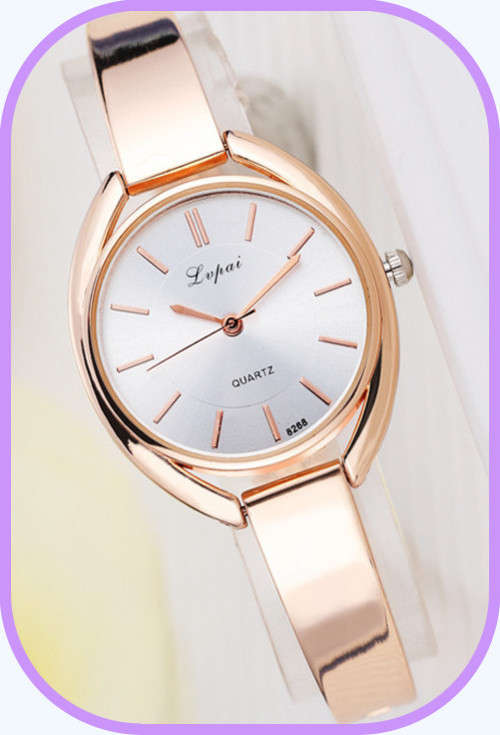 --***LADIES **ELEGANT,BEAUTIFUL and FEMININE** GOLD QUARTZ WATCH**