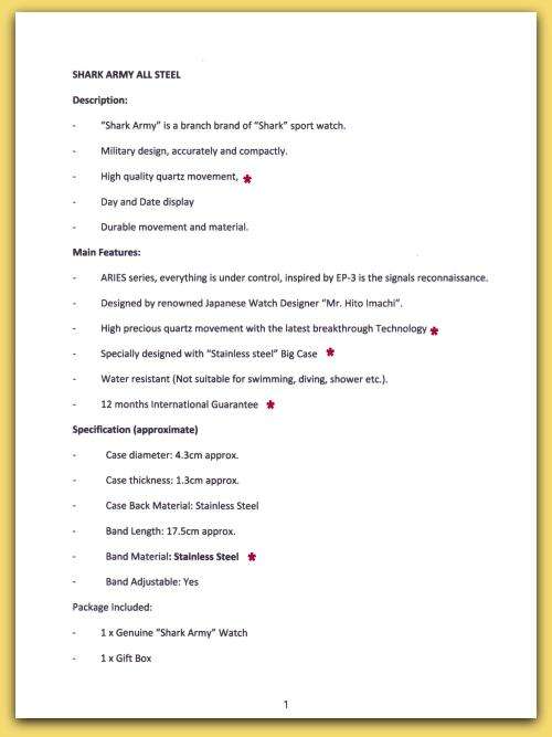 *** SHARK ARMY*ARIES SERIES* Brand Top ALL STEEL Date Day Men Analog Wrist Sport Watch*