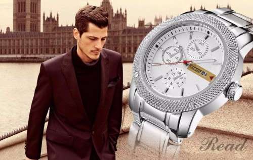 ***Elegant Curren 8069 HEAVY SILVER ALL STEEL MEN  QUALITY WATCH