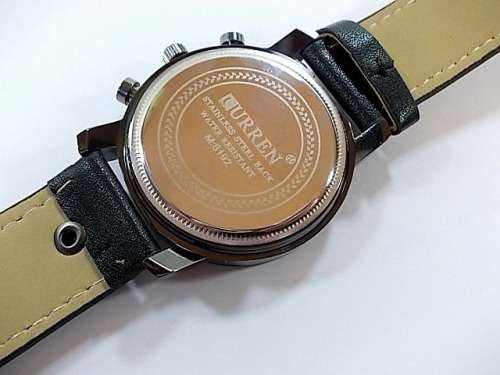 **Fashion Casual GENUINE CURREN ( 8192   Men's Leather Band Army Military Quartz Sport Wrist Watch *