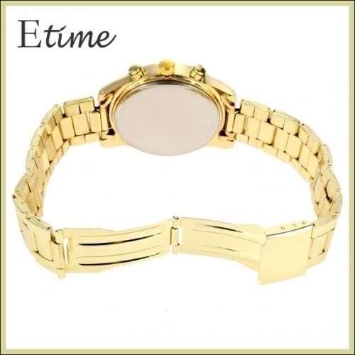 --********LADIES GENEVA BLING DESIGNER STYLE  STAINLESS STEEL QUARTZ WATCH**