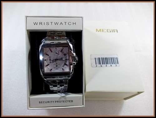 *** Megir Brand Top Watch** White*6 Hands* Luxury Men Quartz Wristwatch CHRONOGRAPH