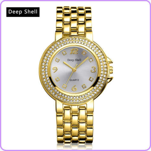 ****LADIES *DEEP SHELL 2212 *  DESIGNER STYLE  STAINLESS STEEL QUARTZ WATCH**