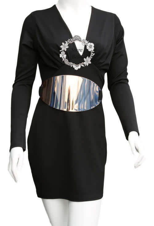 LADIES--***THE WOW!!! FACTOR~  METAL PLATE TRENDY DECORATION HIP BLACK  WAIST  BELT* + MORE !!