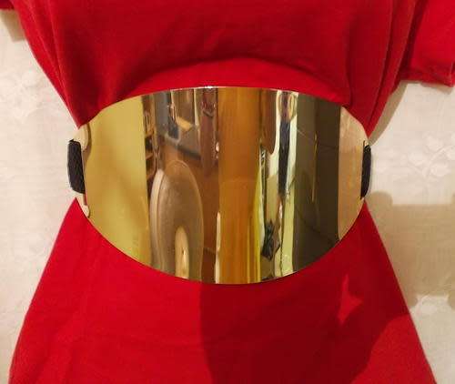 LADIES--***THE WOW!!! FACTOR~  METAL PLATE TRENDY DECORATION HIP BLACK  WAIST  BELT* + MORE !!