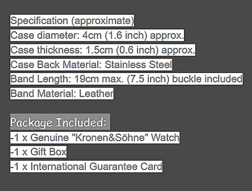 *KS Imperial*  White Dial Gold Case Automatic Mechanical Mens ** 6 Hands** Wrist Watch+Box*