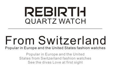 *REBIRTH BRAND RE049*  Modern Women Swiss Quality  Quartz Watch with Leather Strap