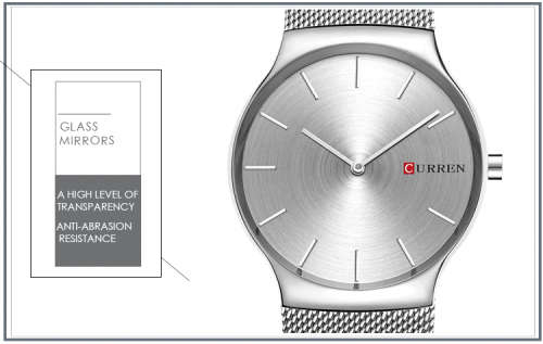 ** CLASSIC -Titanium Emperor by CURREN® ROSE GOLD & BLACK