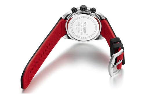 *Megir 2063G -New Generation~Multifunction  Chronograph Watch * 6 HANDS* Rubber Strap*( 2 OPTIONS )