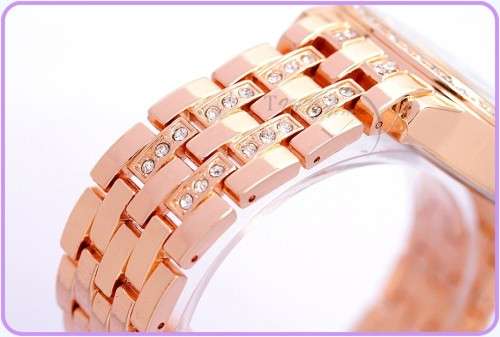 **LADIES GENEVA BIG DIAL FULL BLING DESIGNER STYLE STAINLESS STEEL QUARTZ WATCH**