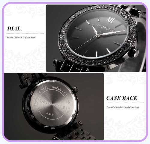 From UK** Magnifisant* Taylor Cole Lady Georgeos Steel Band Bracelet Luxury Watch*( 2 OPTIONS )