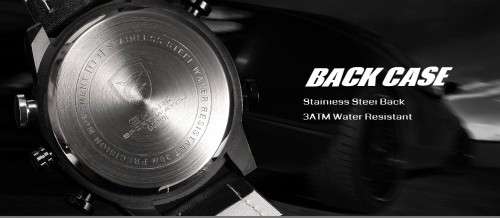 * SHARK Brand Top Kitefin  LED Digital  Date Day Leather Watch*