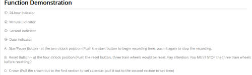 Megir 2011L  - Ladies  Chronograph Watch * 6 HANDS* ROSE GOLD