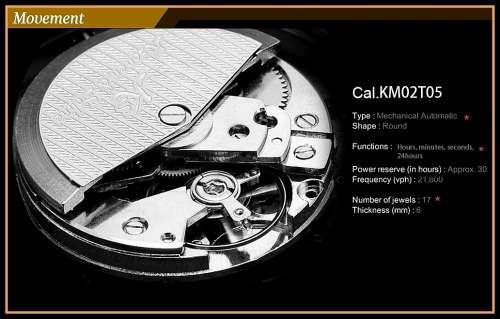 *KS NAVIGATOR TOURBILLON*Black Dial Gold Case Automatic Mechanical Mens * 6 Hands* Wrist Watch