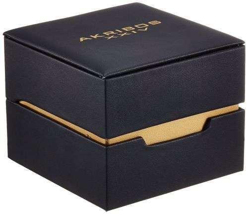 *$695* Men's Akribos XXIV Quartz Sunray Dial Date Genuine Stainless Steel Mesh Strap Watch*