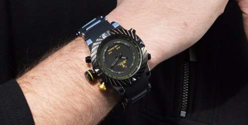 *$70* GOBLIN SHARK** - Men Dual Time Quartz Wrist Watch~ Real Musculine & Big**