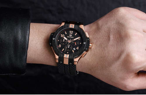 *** Megir (2050)  Brand** Top Watch* New Style  Big Luxury Men Quartz Watch CHRONOGRAPH * 6 HANDS *