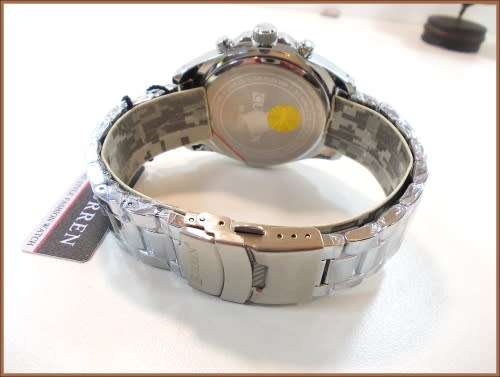 ** ALL STEEL 8148 **  by CURREN®  SILVER & BLACK