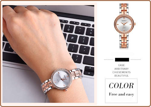 *REBIRTH BRAND RE094*  Modern Women Swiss Quality  Quartz Watch with Stainless Steel Strap