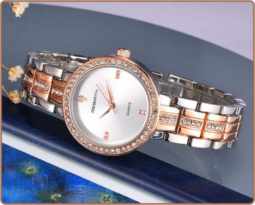 *REBIRTH BRAND RE094*  Modern Women Swiss Quality  Quartz Watch with Stainless Steel Strap