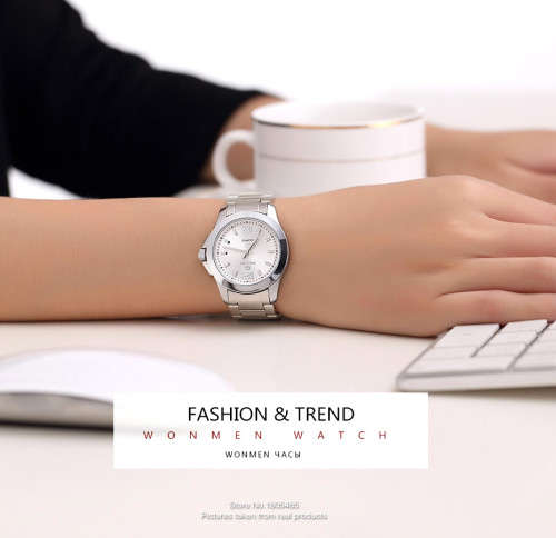 Megir 5006L  -Quality Ladies Solid Sturdy Analog Watch * Silver