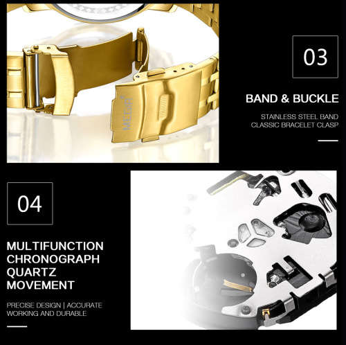 *** Megir 2068 ** Top Watch* New Style Big Luxury Men Quartz Wristwatch CHRONOGRAPH * 6 HANDS *