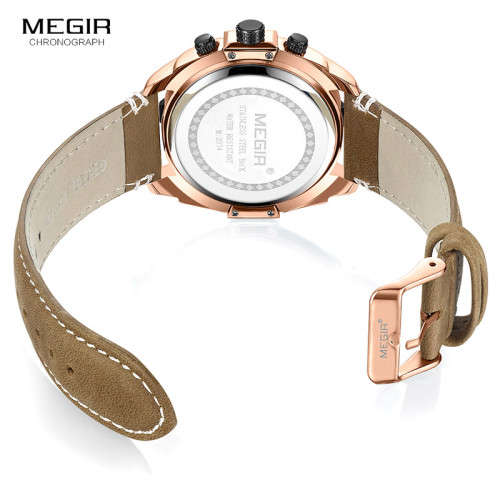 *** Megir Brand**( 2074 ) Top Watch* New Generation Luxury Men * Wristwatch CHRONOGRAPH * 6 HANDS *