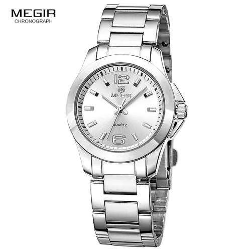 Megir 5006L  -Quality Ladies Solid Sturdy Analog Watch * Silver
