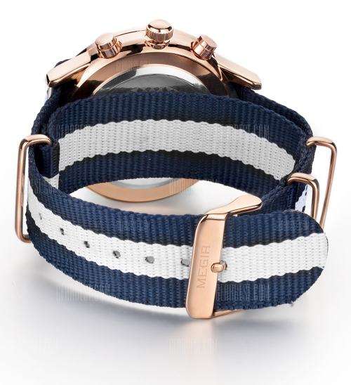 Megir 2011 - Chronograph Watch * 6 HANDS*Nato Canvas Strap* ( 2 OPTIONS )