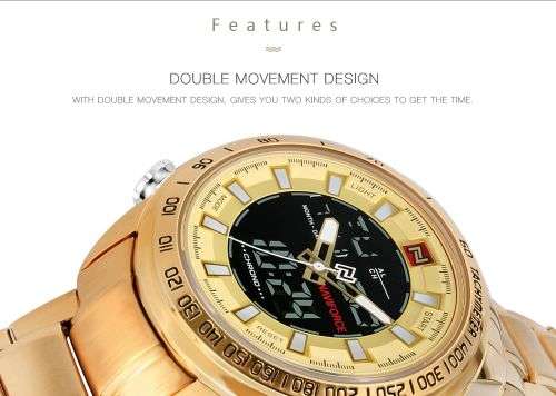 *Naviforce Brand* New Style Flamboyant Big Luxury Men Multifunction Wristwatch*Full House-!*