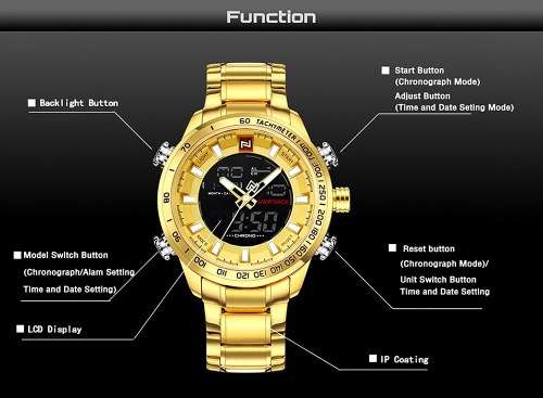 *Naviforce Brand* New Style Flamboyant Big Luxury Men Multifunction Wristwatch*Full House-!*