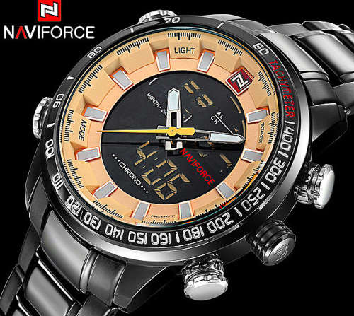 ***Naviforce Brand** New Style Conservative  Big Luxury Men Multifunction Wristwatch*FULL HOUSE*