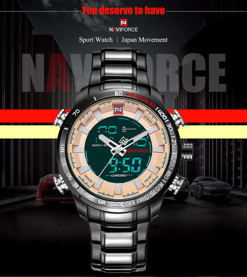 ***Naviforce Brand** New Style Conservative  Big Luxury Men Multifunction Wristwatch*FULL HOUSE*