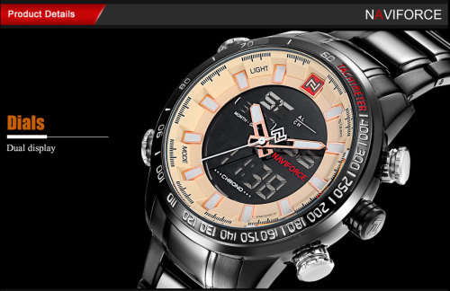 ***Naviforce Brand** New Style Conservative  Big Luxury Men Multifunction Wristwatch*FULL HOUSE*
