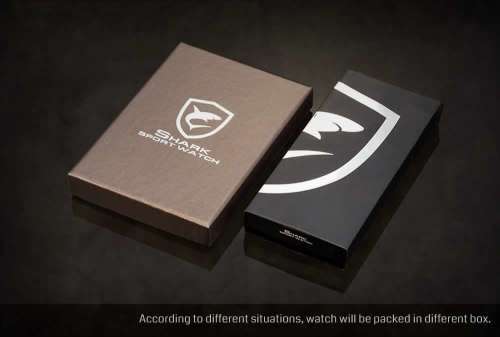 *$70* GOBLIN SHARK** - Men Dual Time Quartz Wrist Watch~ Real Musculine & Big**BOOK,BOX and PAPERS*